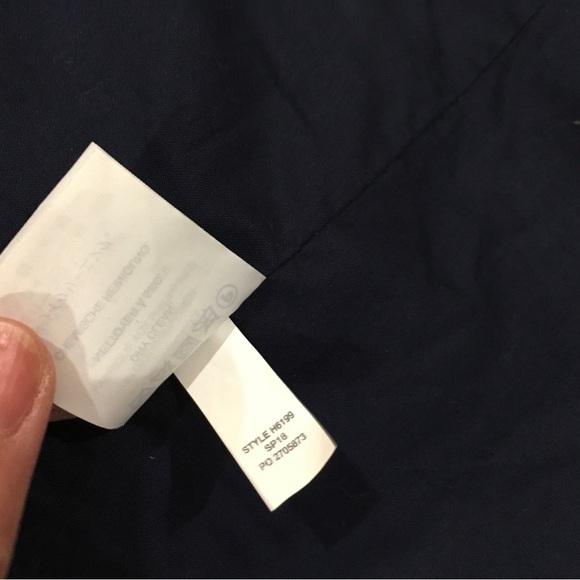 J. Crew Women 10 Unstructured Blazer In Cotton-Linen Chambray Blue Work #H6199 - Picture 8 of 8